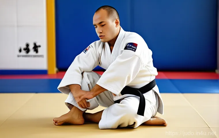 유도 부상 회복 스트레칭 - **Prompt 1: Dynamic Judo Warm-up and Flexibility**
    A young, athletic judoka, male or female, wea...