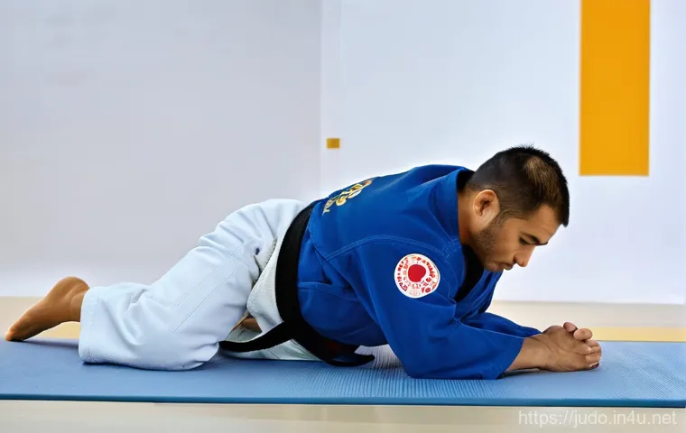 유도 부상 회복 스트레칭 - **Prompt 2: Ankle Strengthening and Recovery Stretches for Judokas**
    A focused judoka, male or f...