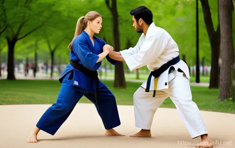 유도 실전 훈련 기법 - A diverse group of judoka (male and female, varying ages but all adults or teenagers) are diligently... 유도 실전 훈련 기법 - A diverse group of judoka (male and female, varying ages but all adults or teenagers) are diligently...
