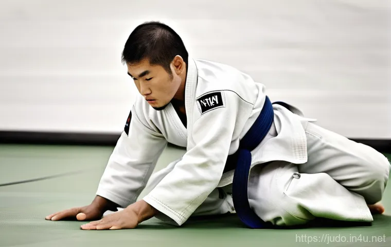 유도 실전 훈련 기법 - In an urban park during the daytime, two adults (one male, one female, both wearing modest athletic ... 유도 실전 훈련 기법 - In an urban park during the daytime, two adults (one male, one female, both wearing modest athletic ...