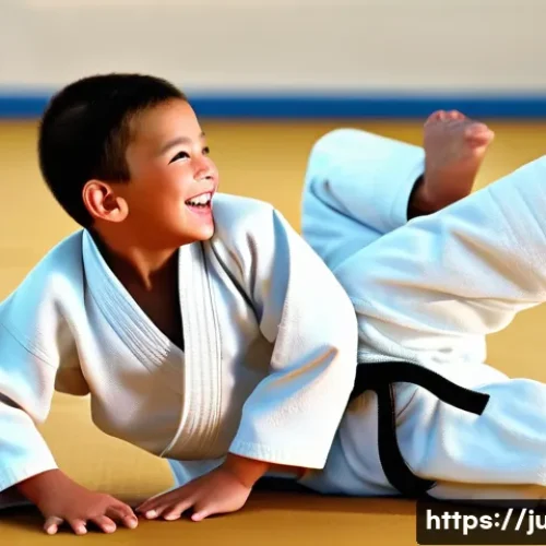 Home 30 유도 배우기 적합한 연령대 - Image Prompt 1: Joyful Judo for Young Learners**